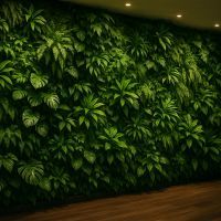 Mur végétal artificiel chic chez Castorama
